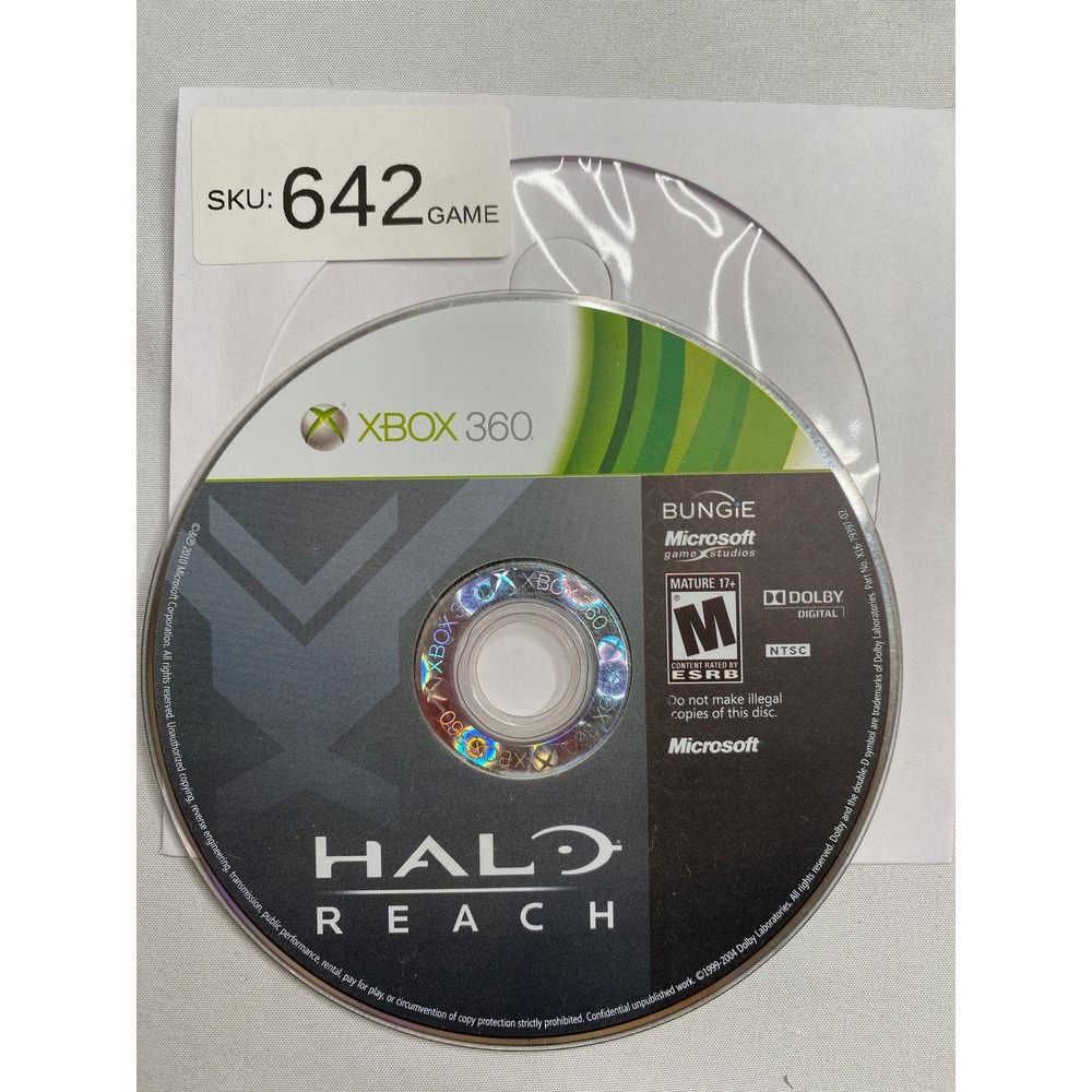 Halo Reach Microsoft Xbox 360 Game Disc Only
